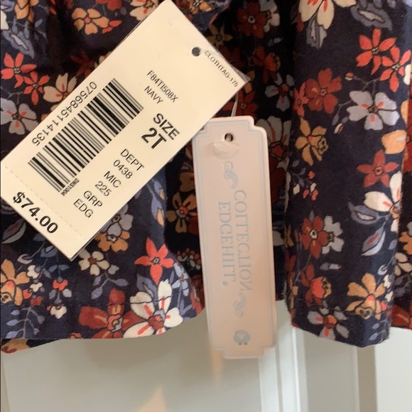 NWT Edge Hill Collection Dress and Faux Fur Vest